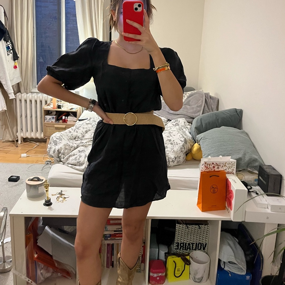 Little black dress in cotton